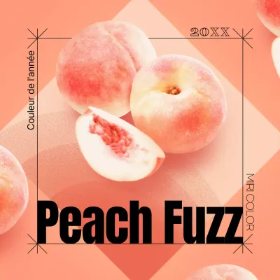 Publicité pêche tendance en orange