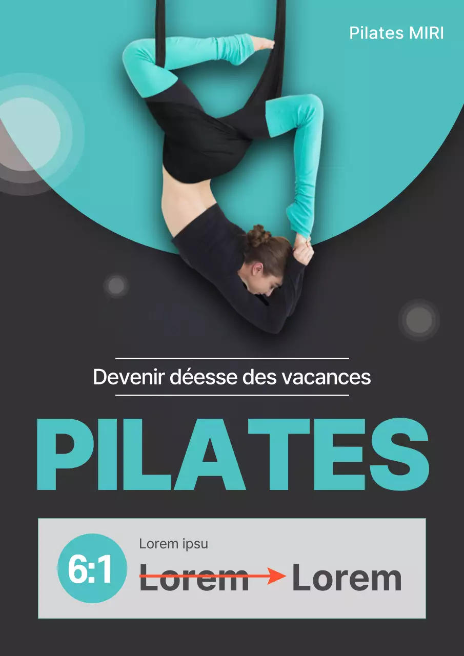 Publicité minimaliste pour des séances d'entraînement pendant les vacances scolaires sur fond noir