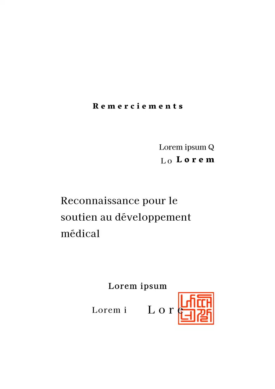 Conception de notes de remerciement
