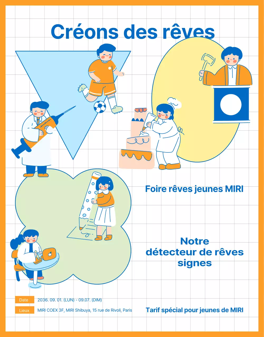 Promouvoir les séminaires bleus et orange d'exploration des carrières pour les jeunes
