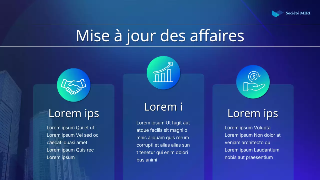 Un simple rapport d'actionnaire en bleu