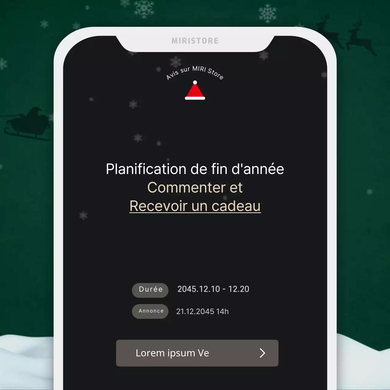 Un briefing marketing de Noël rouge et vert