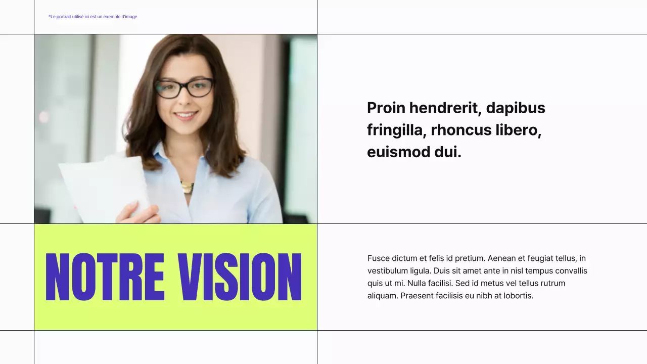 Matériel de profil d'entreprise moderne bleu et néon