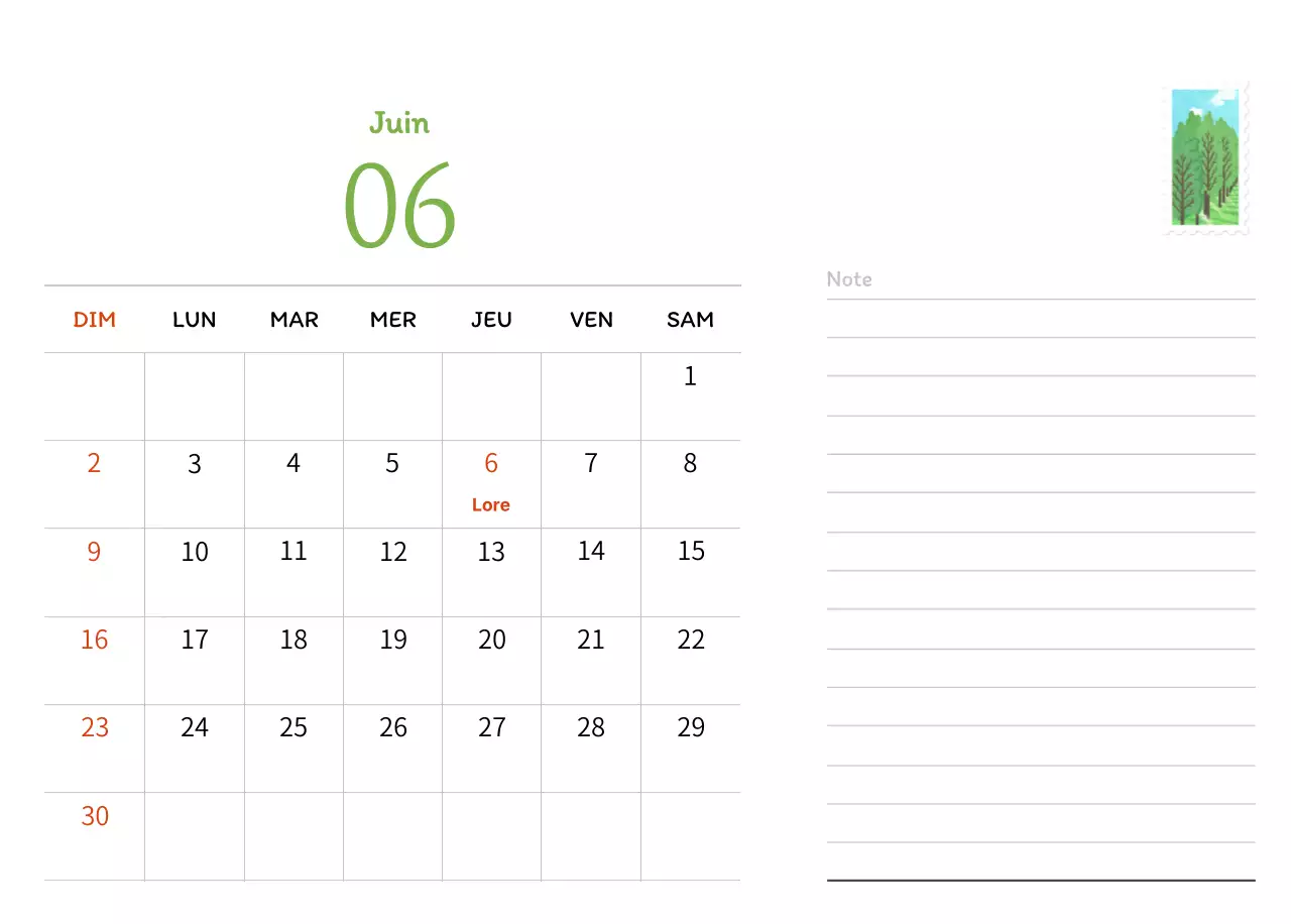 Illustrations de timbres avec un concept chaleureux