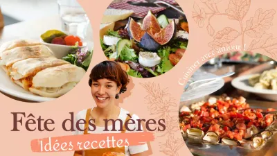 Promouvoir des idées de recettes classiques pour la fête des mères en ivoire
