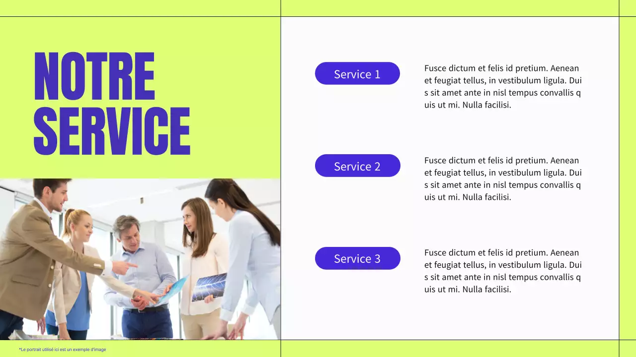 Matériel de profil d'entreprise moderne bleu et néon