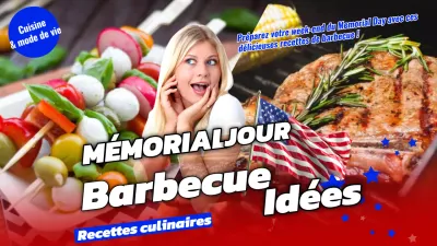 Recettes tendance pour le Memorial Day américain avec des touches de bleu