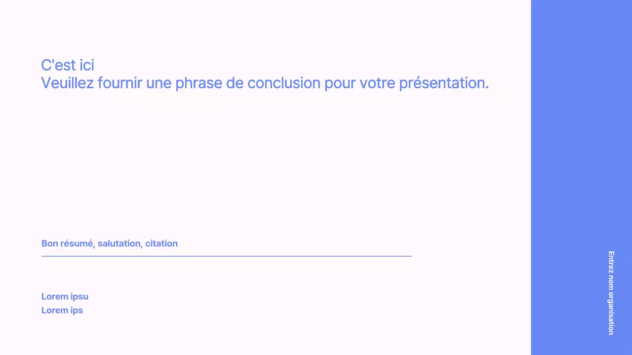 Présentation d'entreprise simple en bleu et rose