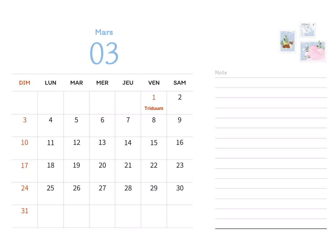 Illustrations de timbres avec un concept chaleureux