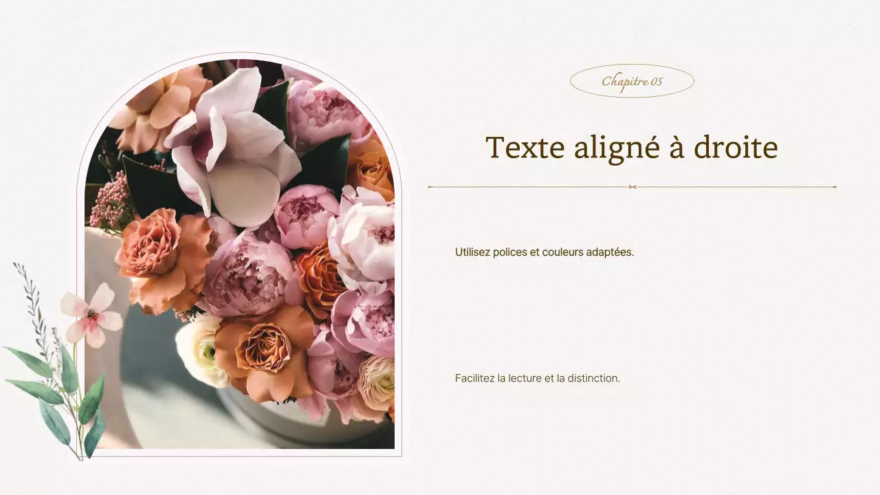 Proposition de fond floral aquarelle luxueux en ivoire