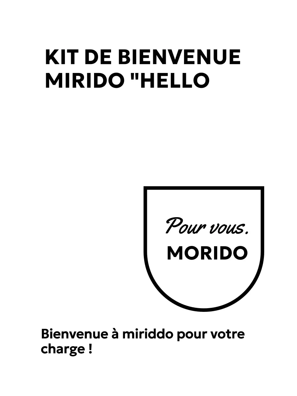 Kit de bienvenue pour les entreprises avec des polices gothiques et cursives