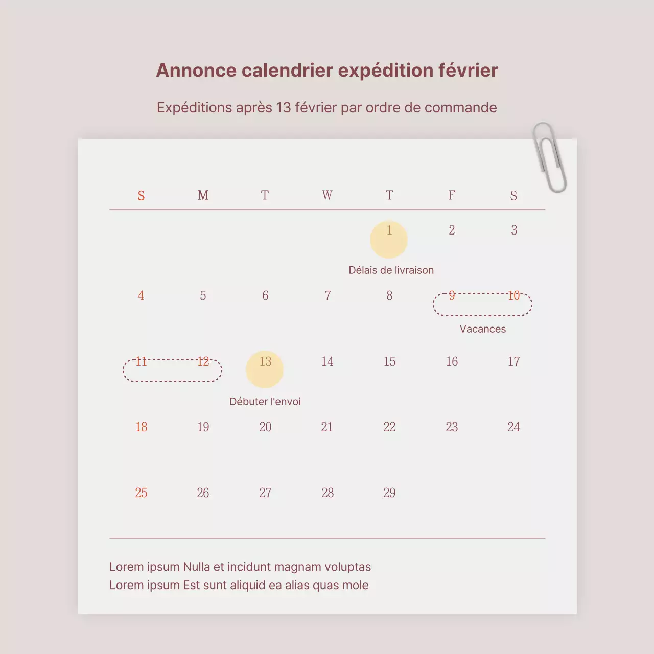 Une publicité vendant un lookbook d'accessoires de bijoux tendance en rose et marron.