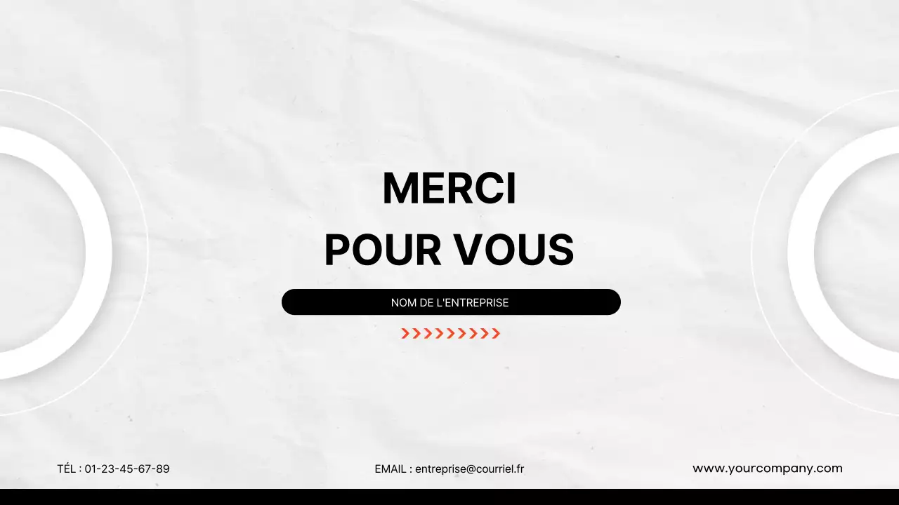 Matériel de rapport d'activité classique noir et rouge