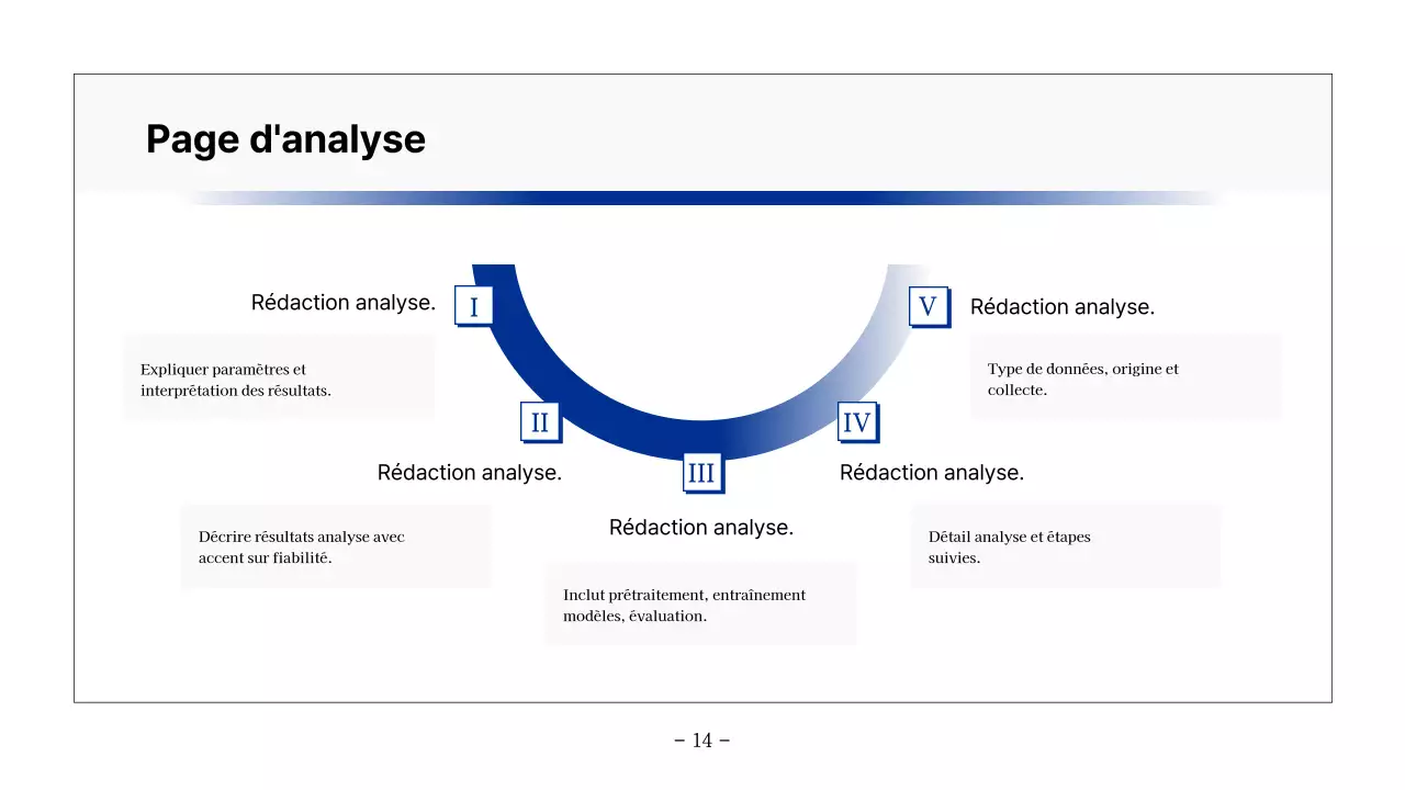 Rapport de base imprimable en bleu marine et gris