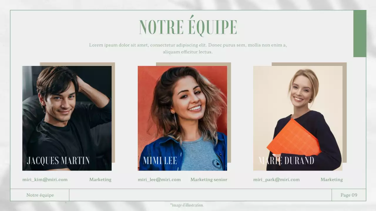 Matériel de rapport d'activité sur le thème de la nature, blanc et vert