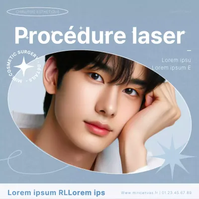 Promouvoir les traitements laser classiques en bleu clair et en blanc