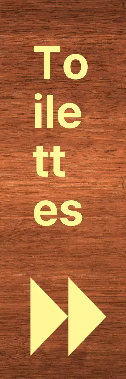 Marquage des toilettes par un point blanc jaune