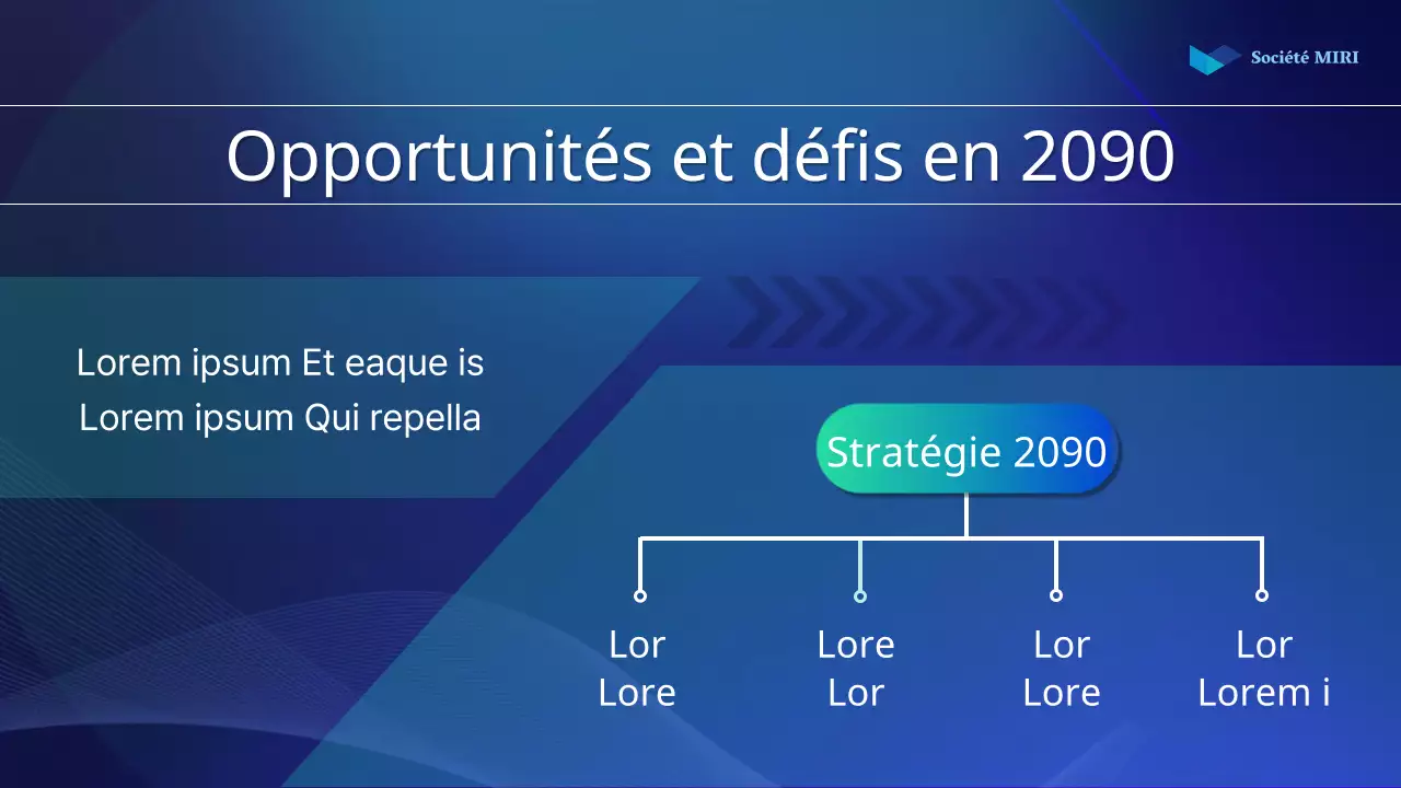 Un simple rapport d'actionnaire en bleu