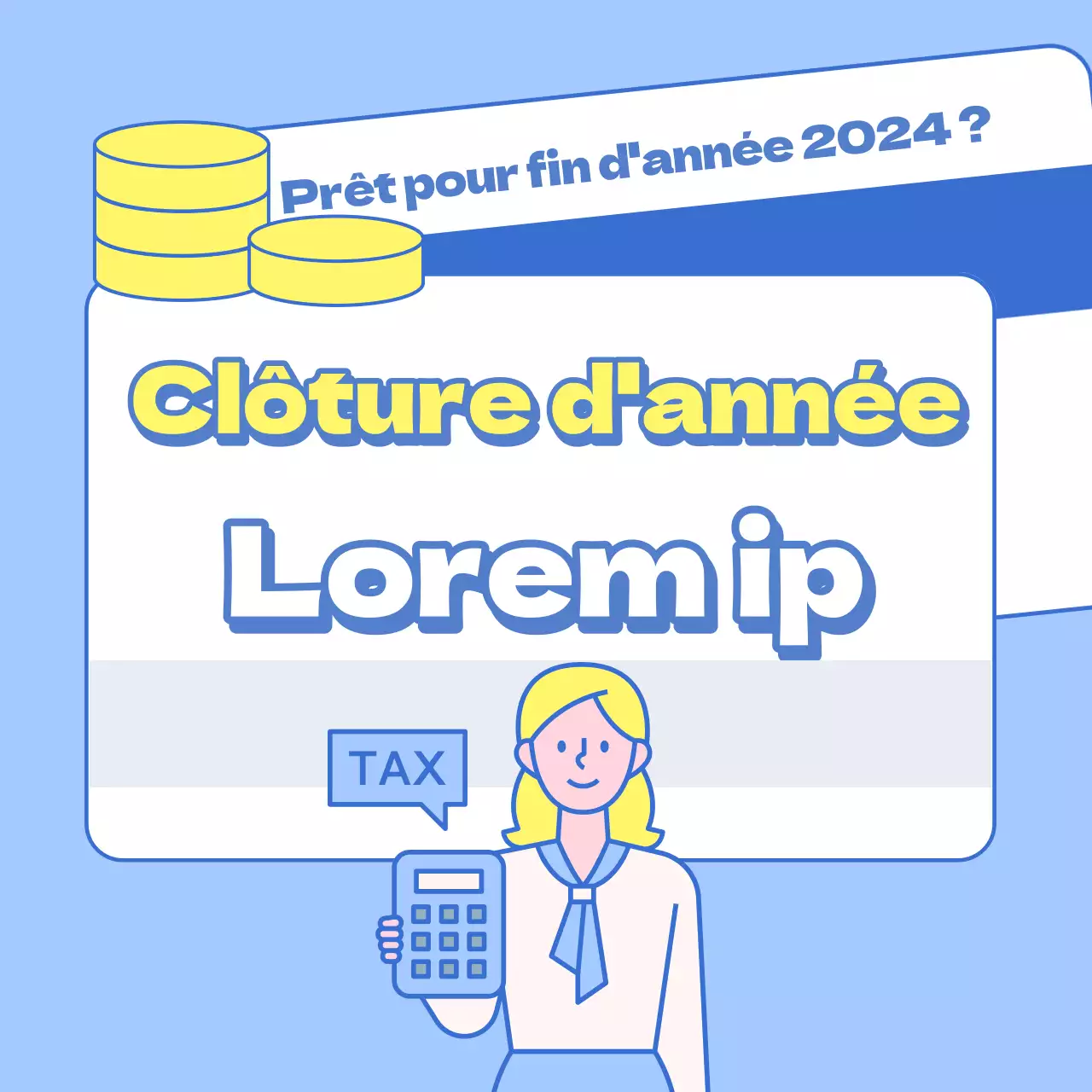 Un guide simple, en bleu et jaune, des concepts et de la terminologie de fin d'année