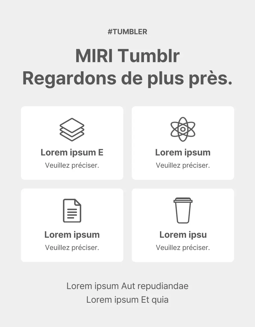 Promouvoir un tumblr simple en gris et beige
