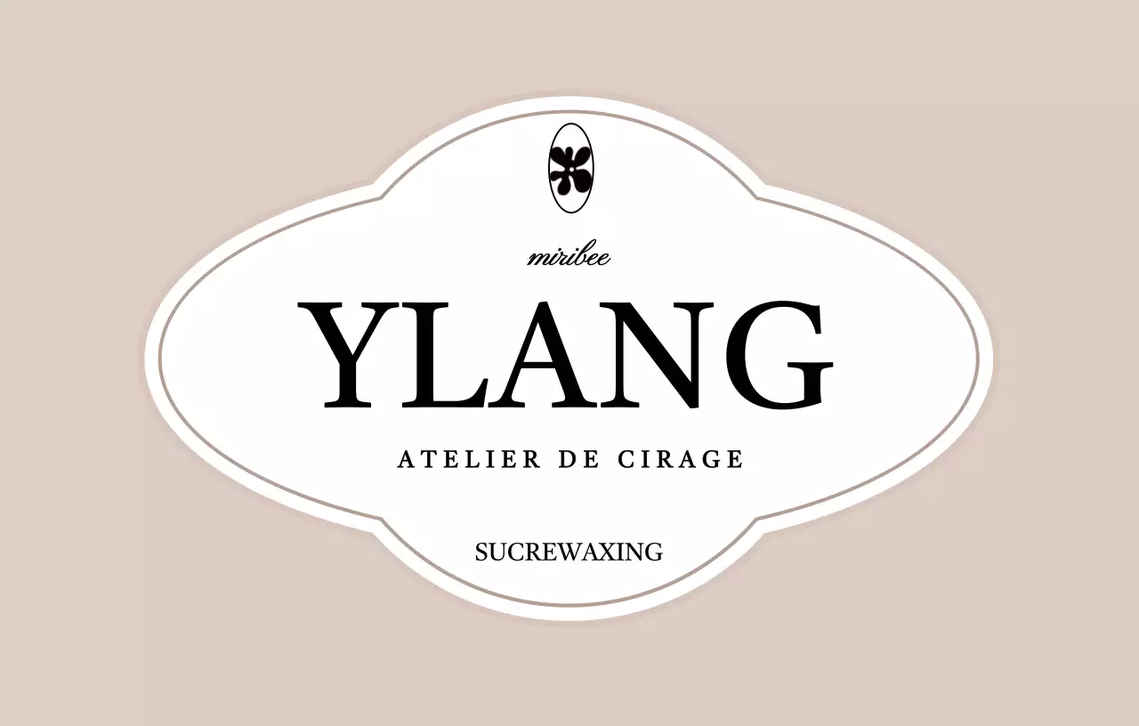 Boutique de cirage avec un concept typographique de cadre luxueux en beige