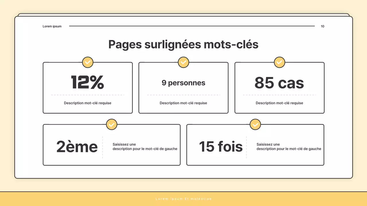 Une lettre d'information de base jaune et blanche du bureau d'aide sociale