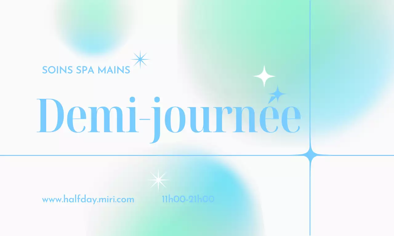 Un design impressionnant avec des dégradés colorés et de grands titres