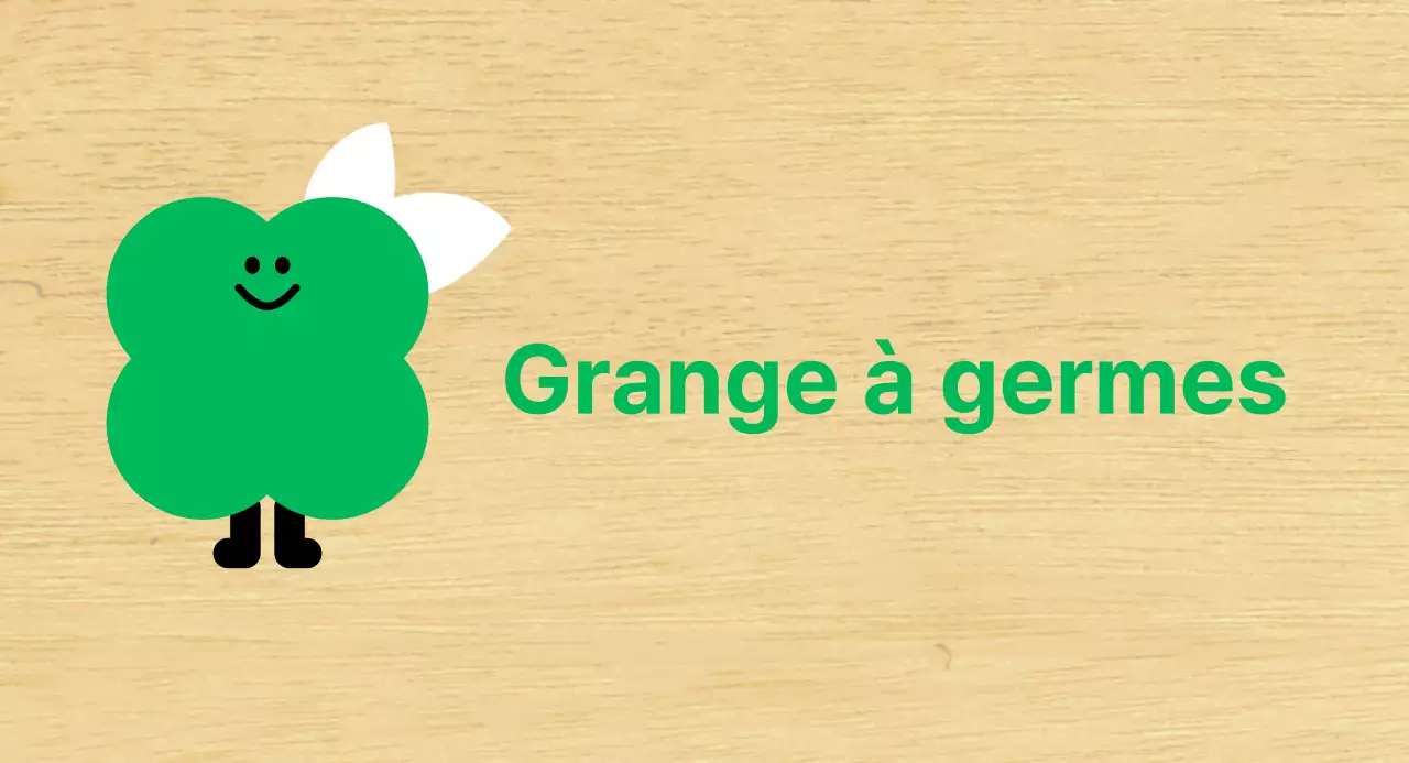 Plante verte : personnage mignon de la classe de maternelle