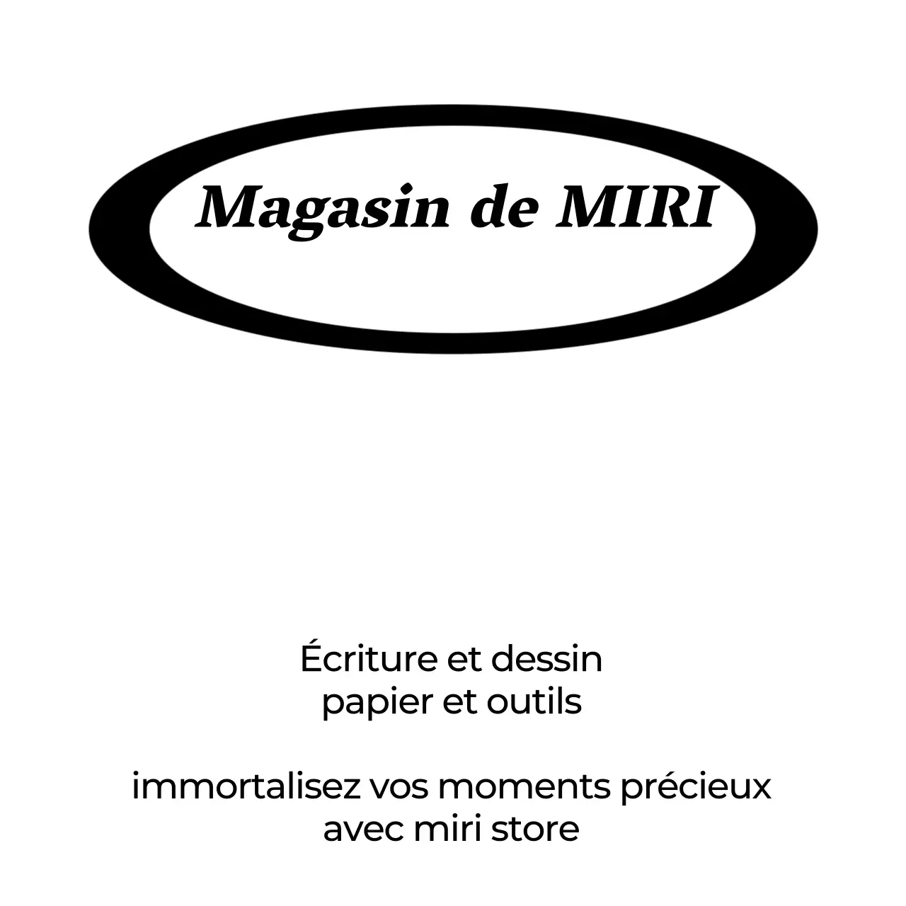 Logo moderne noir en forme de cercle