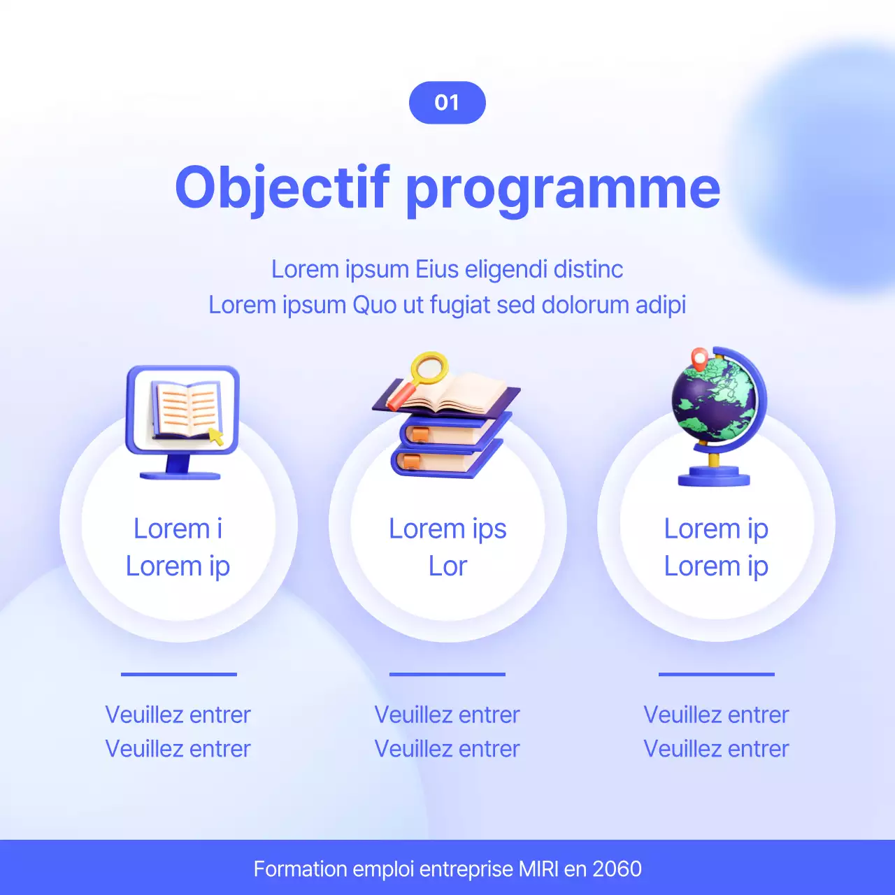 Guide des programmes modernes de formation à l'emploi en bleu et blanc