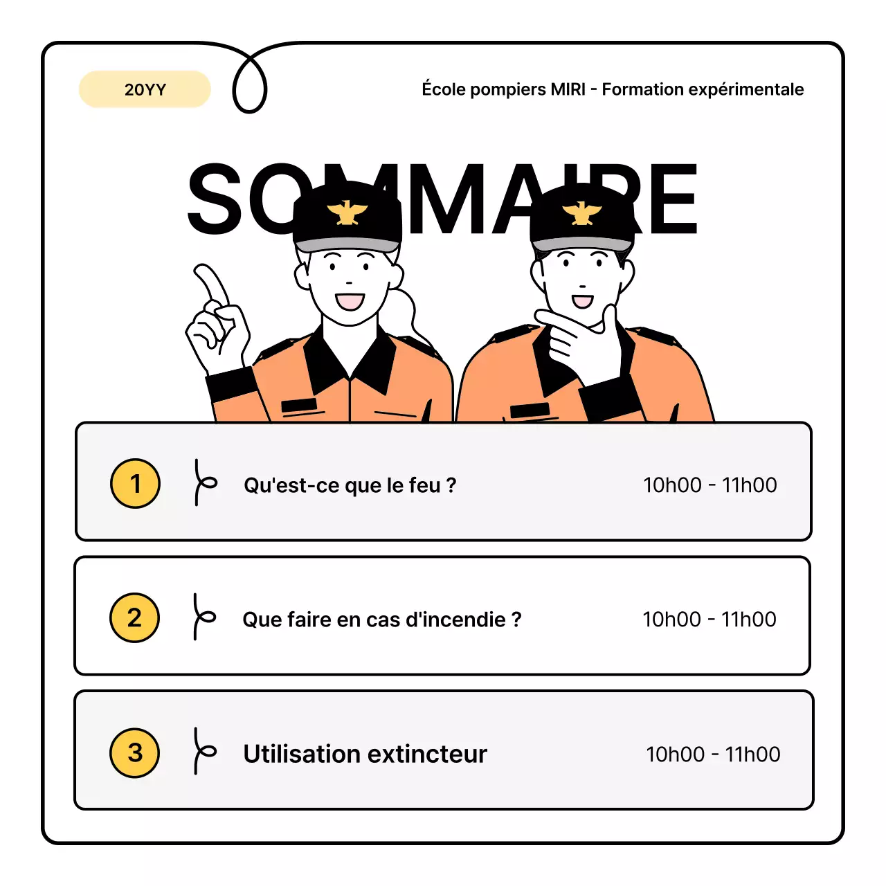 Les bases du jaune et de l'orange et une jolie petite fiche d'information sur l'éducation au feu