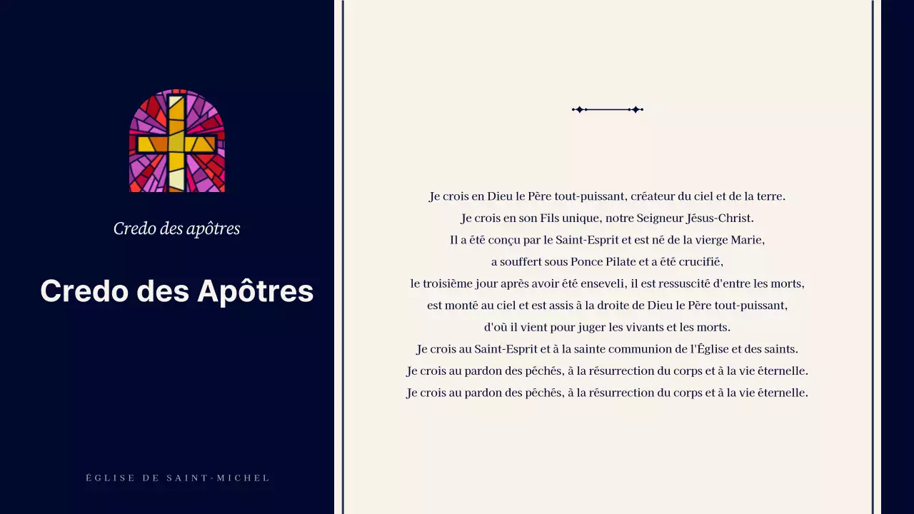 Un guide pour des services religieux simples en bleu marine et beige