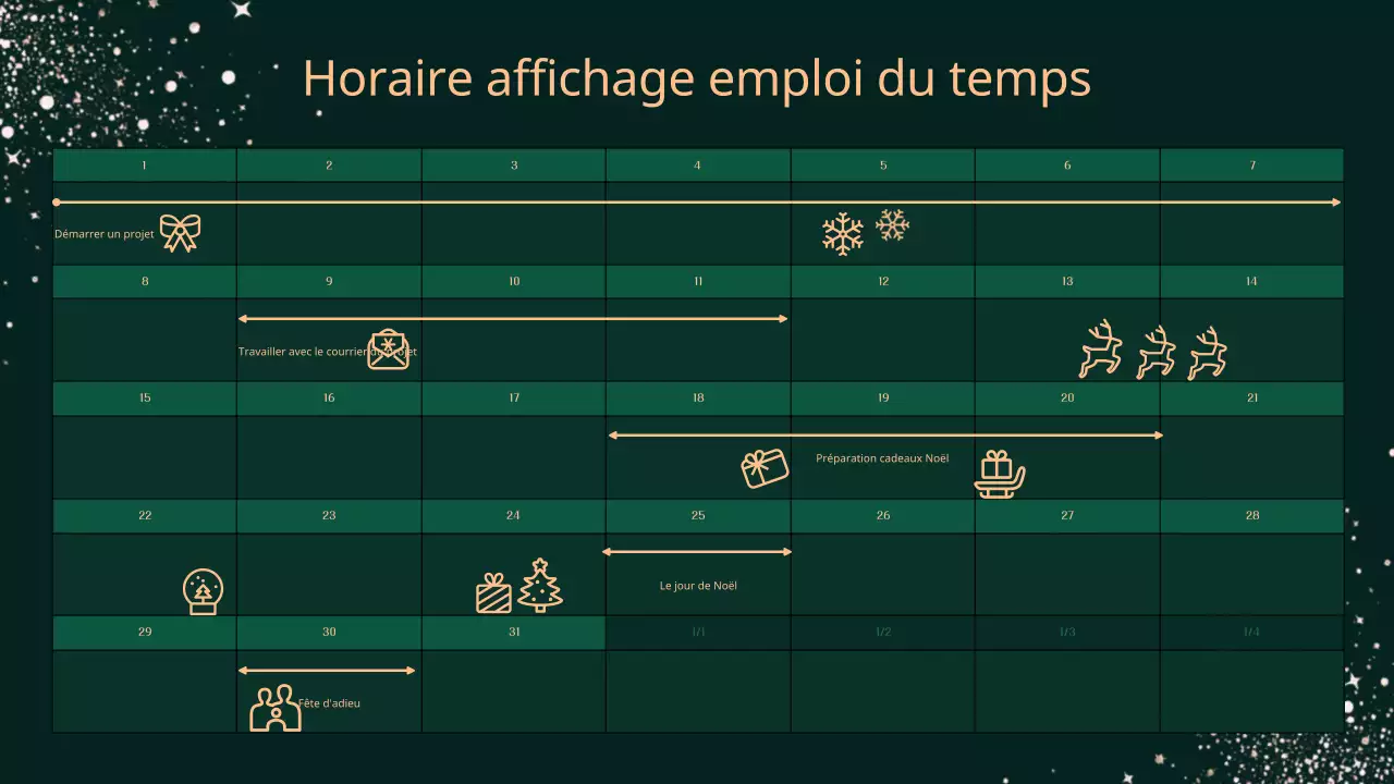 Concept de présentation de Noël sur fond kaki