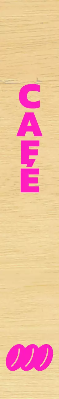 Un café moderne aux accents roses