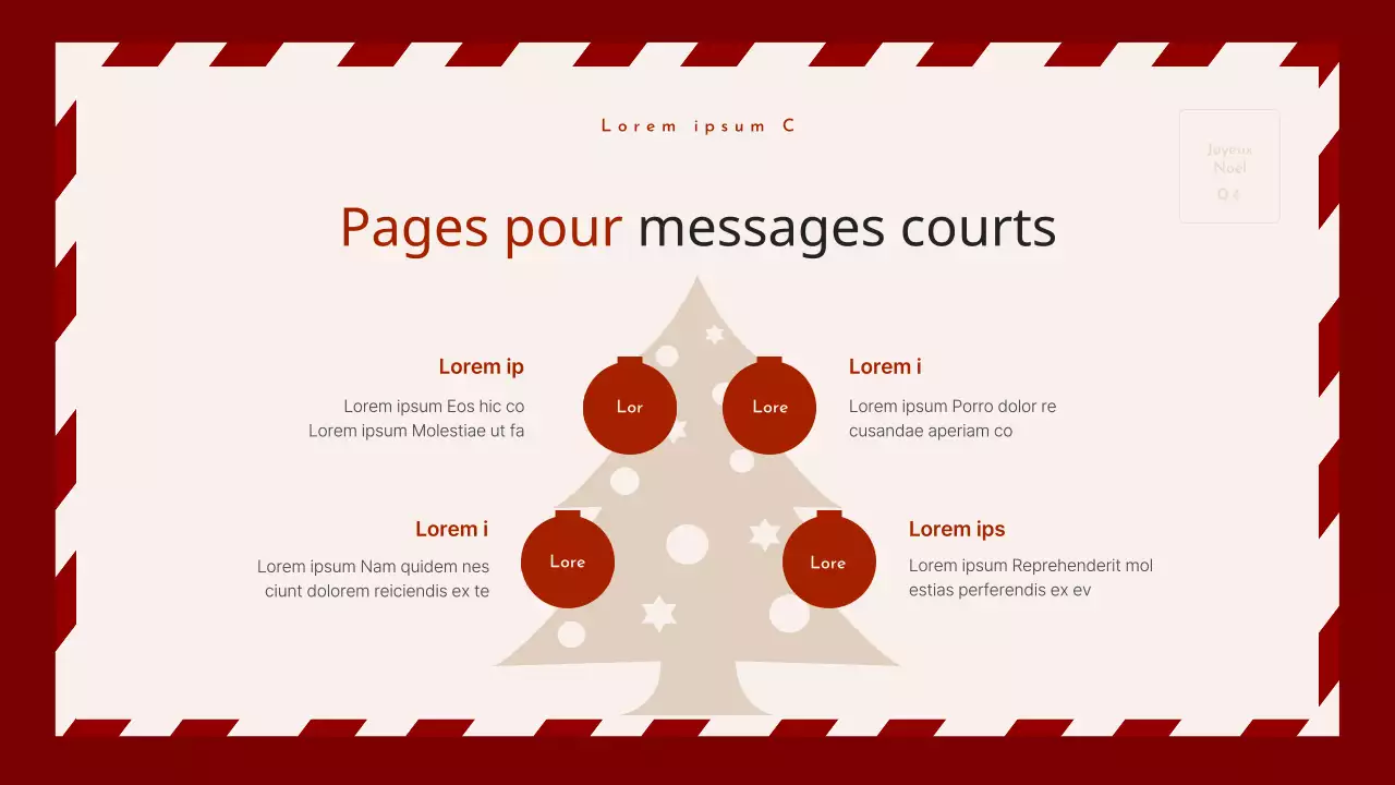 Un planificateur d'événements de Noël cosy en rouge et beige