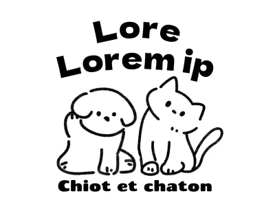 Une boutique de toilettage pour animaux avec de jolies illustrations