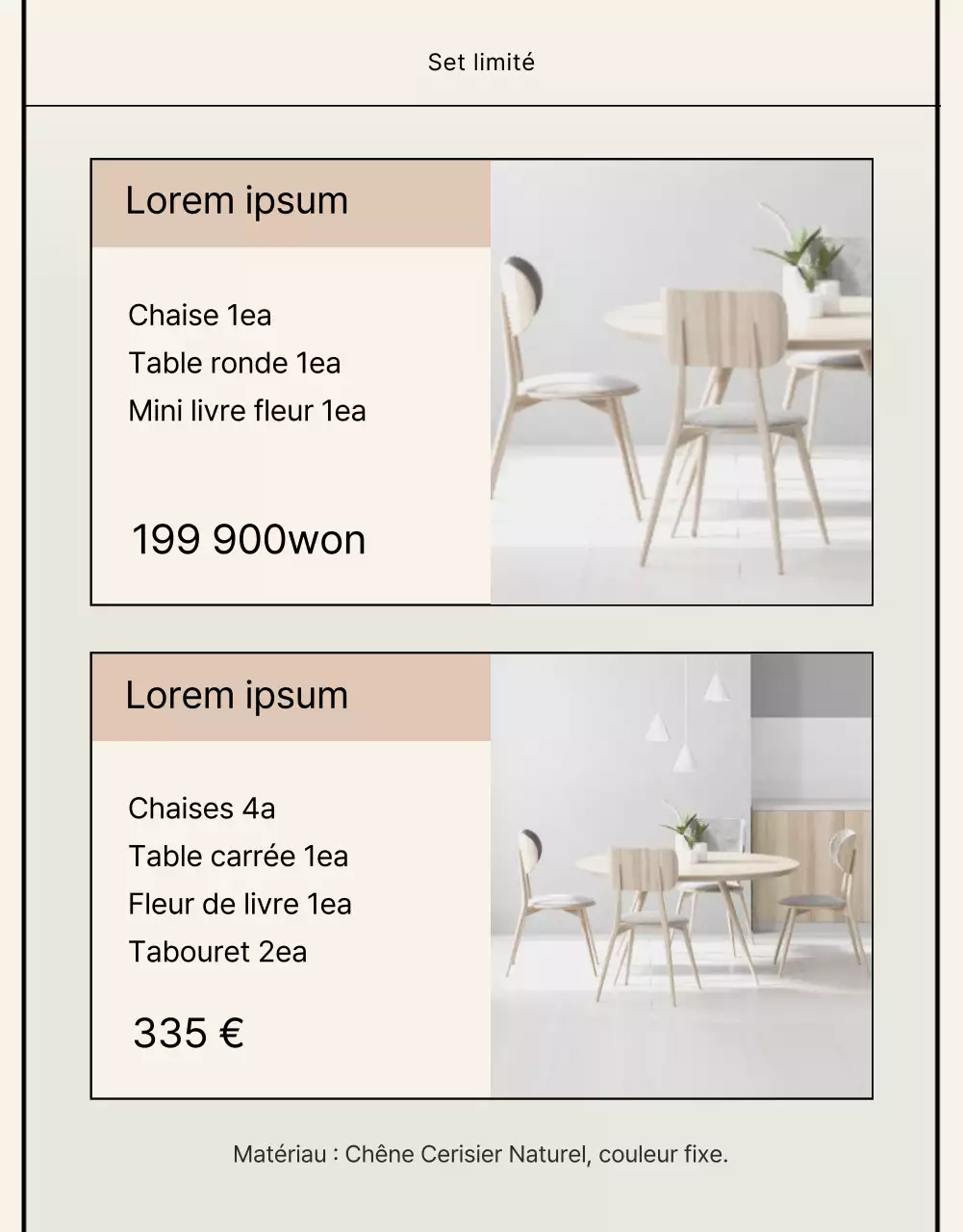 Style basique en noir et beige Déclaration de la marque Commerce