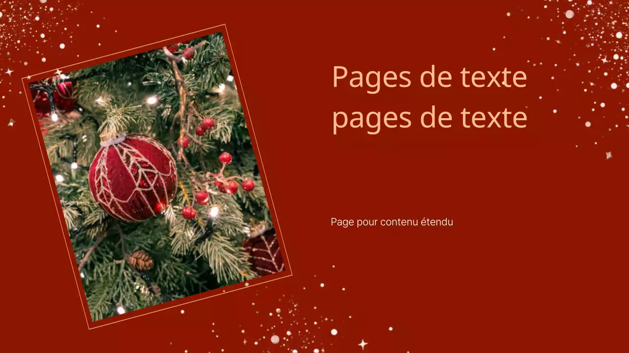 Une luxueuse présentation de Noël en rouge et brun