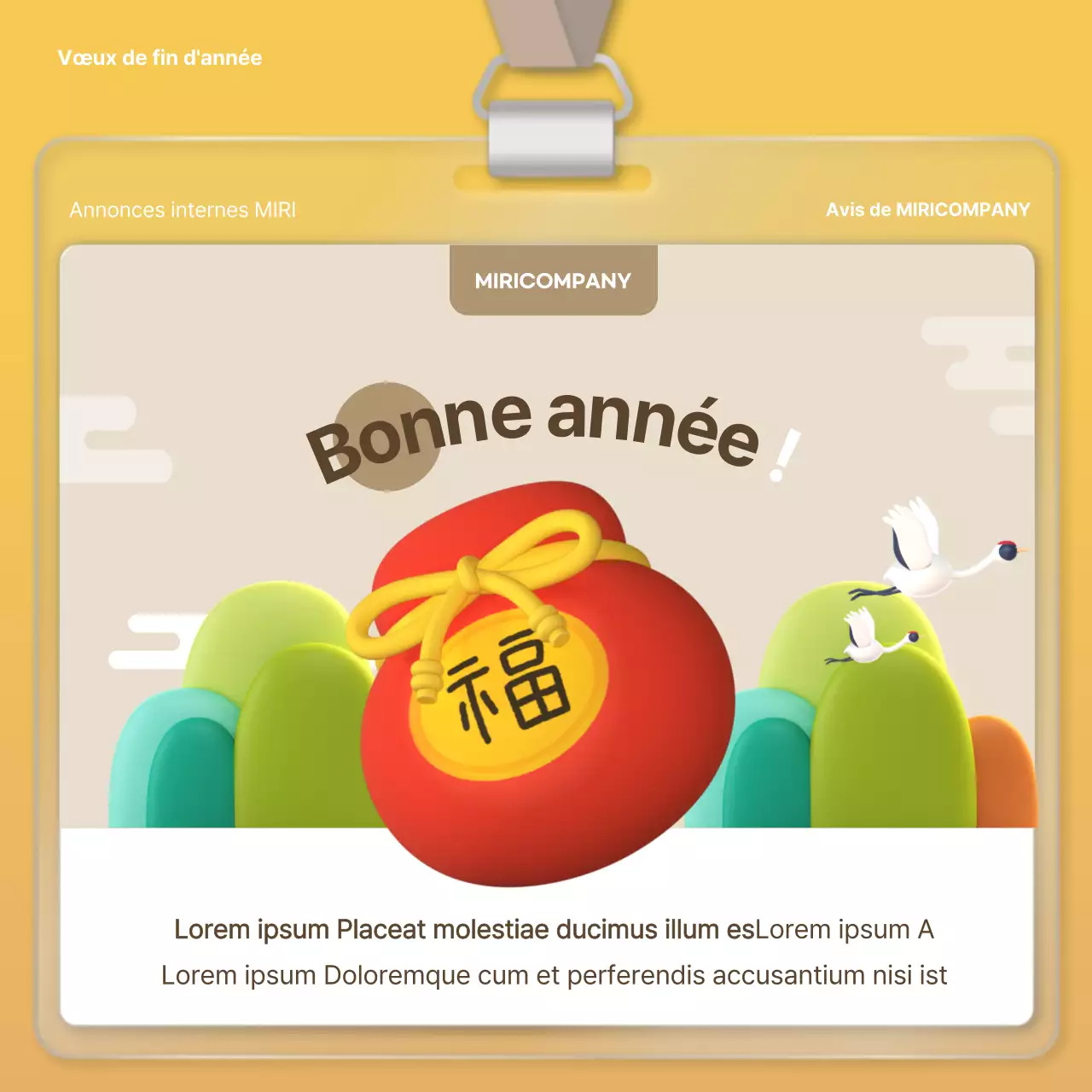 Planificateur moderne de faire-part d'entreprise d'un an en blanc et bleu clair