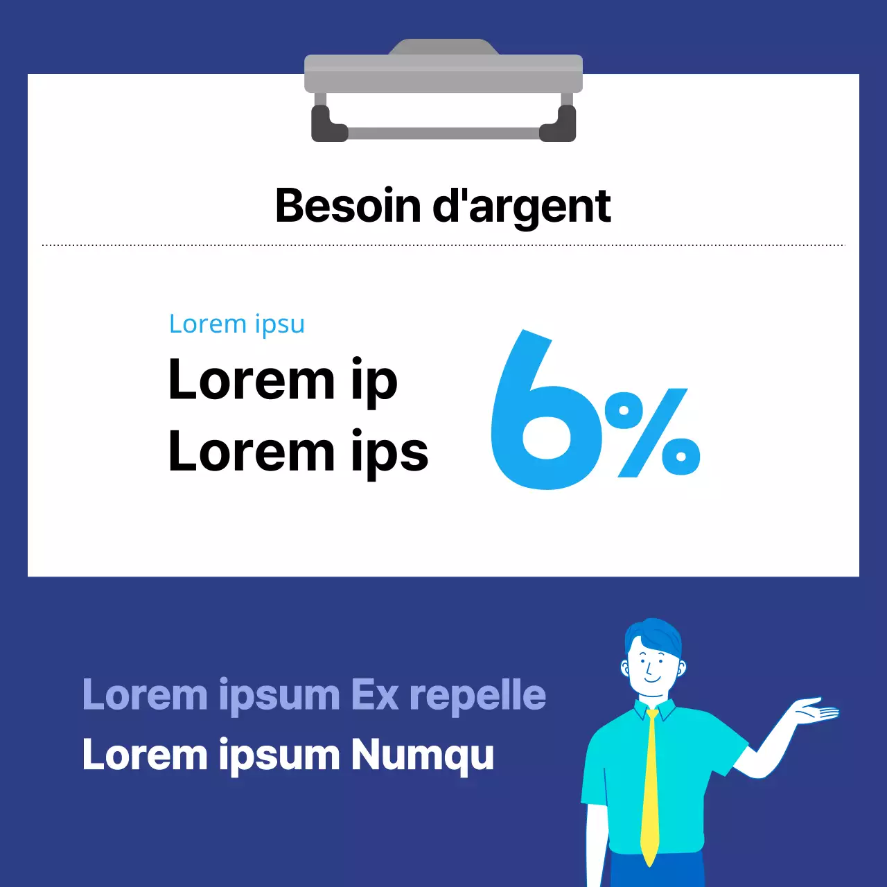 Un guide moderne de la négociation salariale en bleu et bleu clair