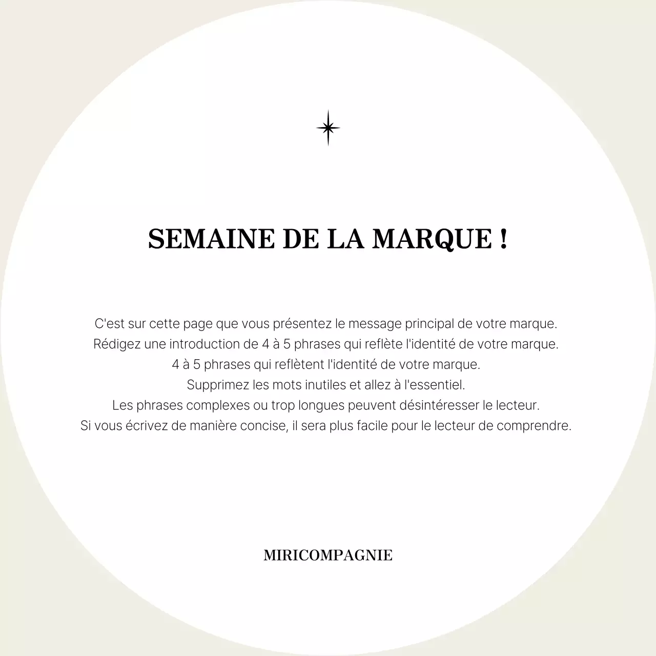 Un dossier de marque simple en beige