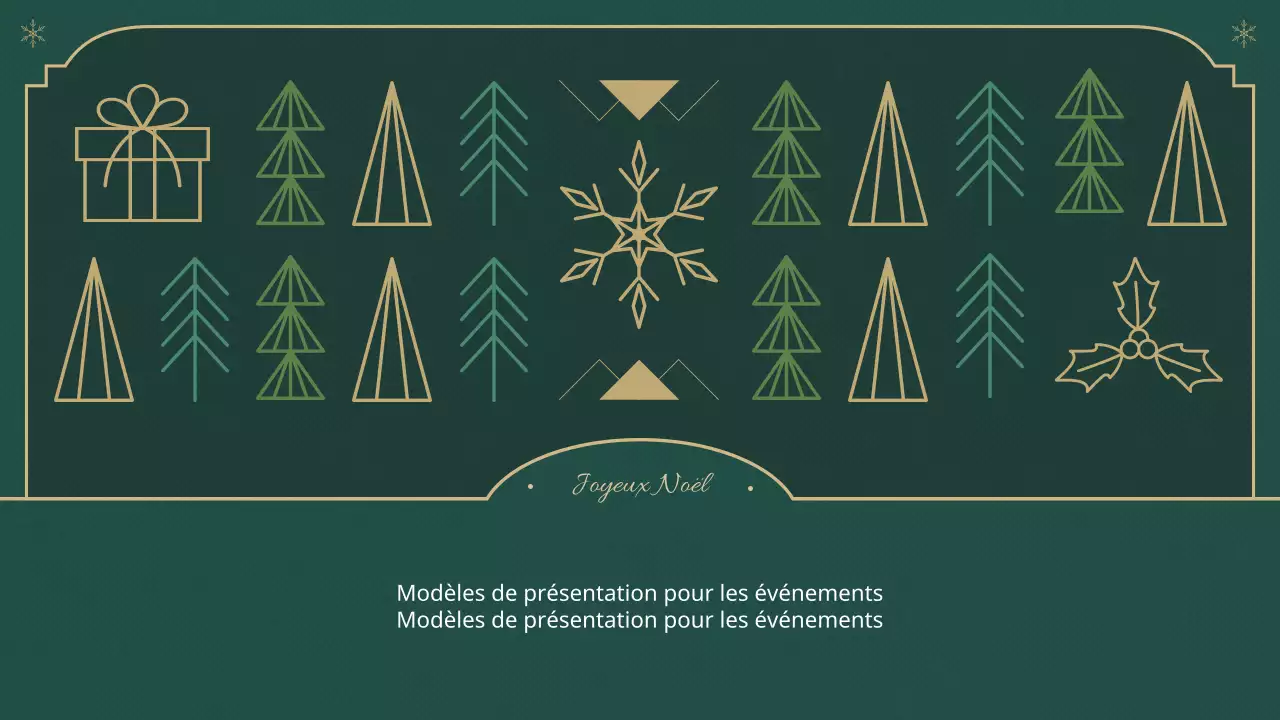 Un rapport de Noël classique en vert et beige