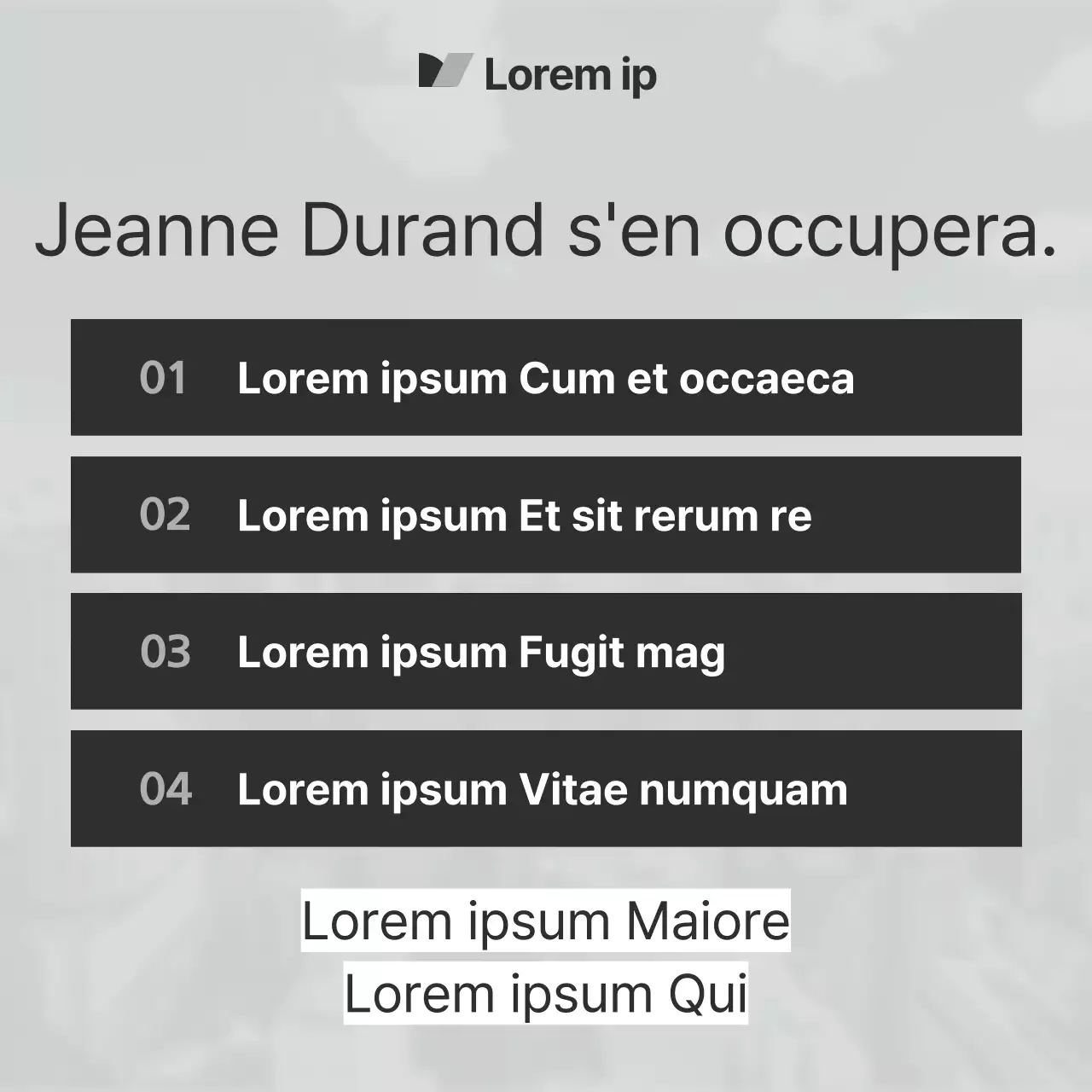 Une campagne électorale moderne en gris et noir expliquée