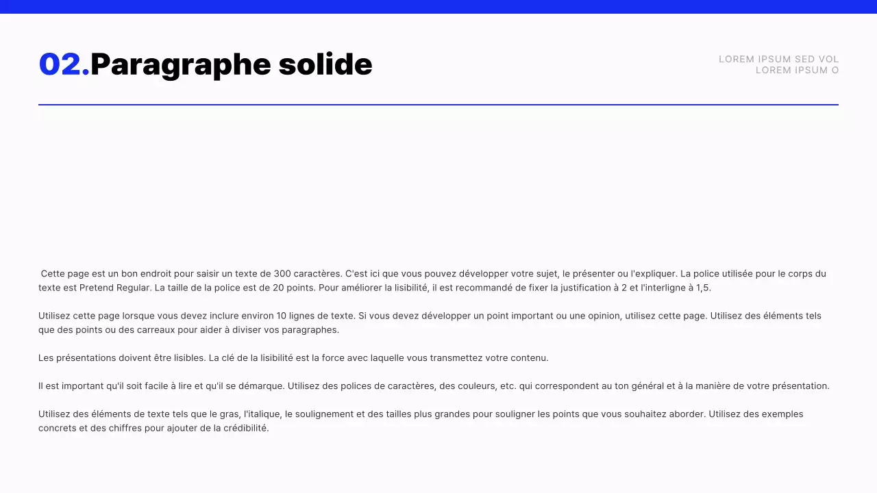 Rapport de mise en page moderne en bleu et blanc