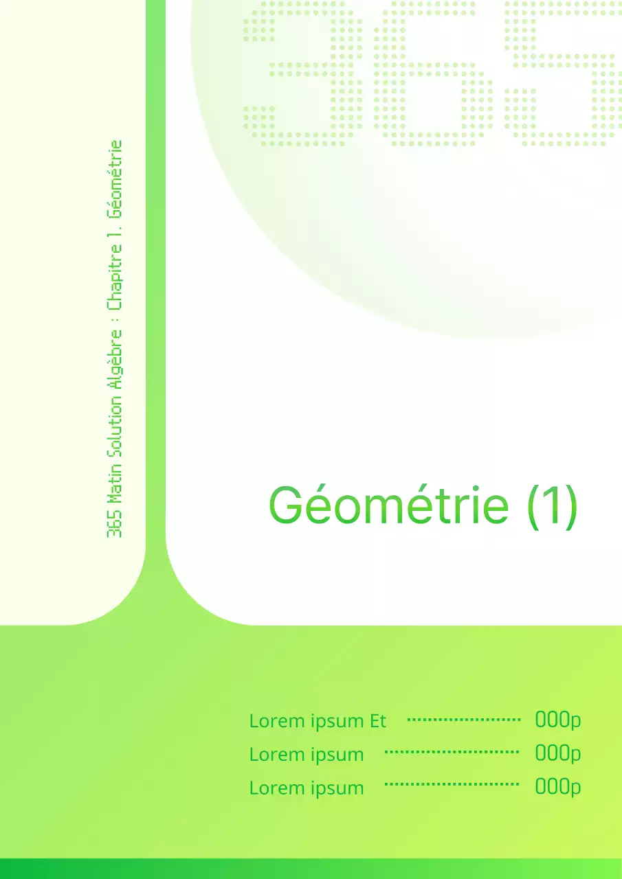 Cahier d'exercices de mathématiques supérieures d'inspiration cybernétique en vert et vert lime