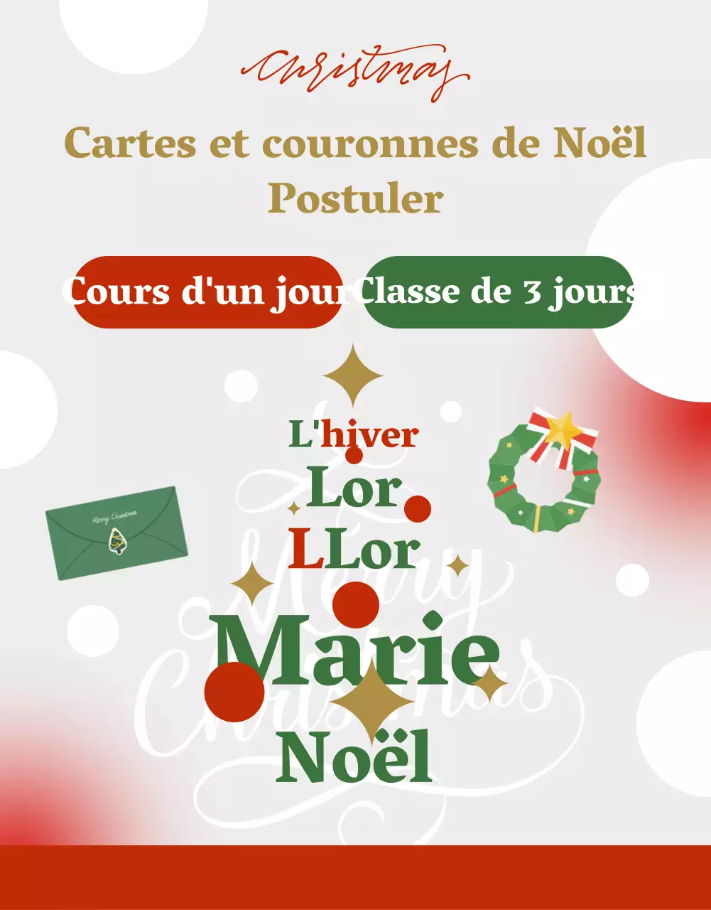 Promouvoir un programme de Noël gris et douillet