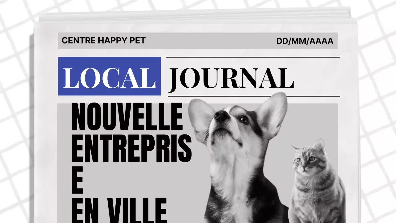 Thème de journal classique bleu et noir Rapport d'activité