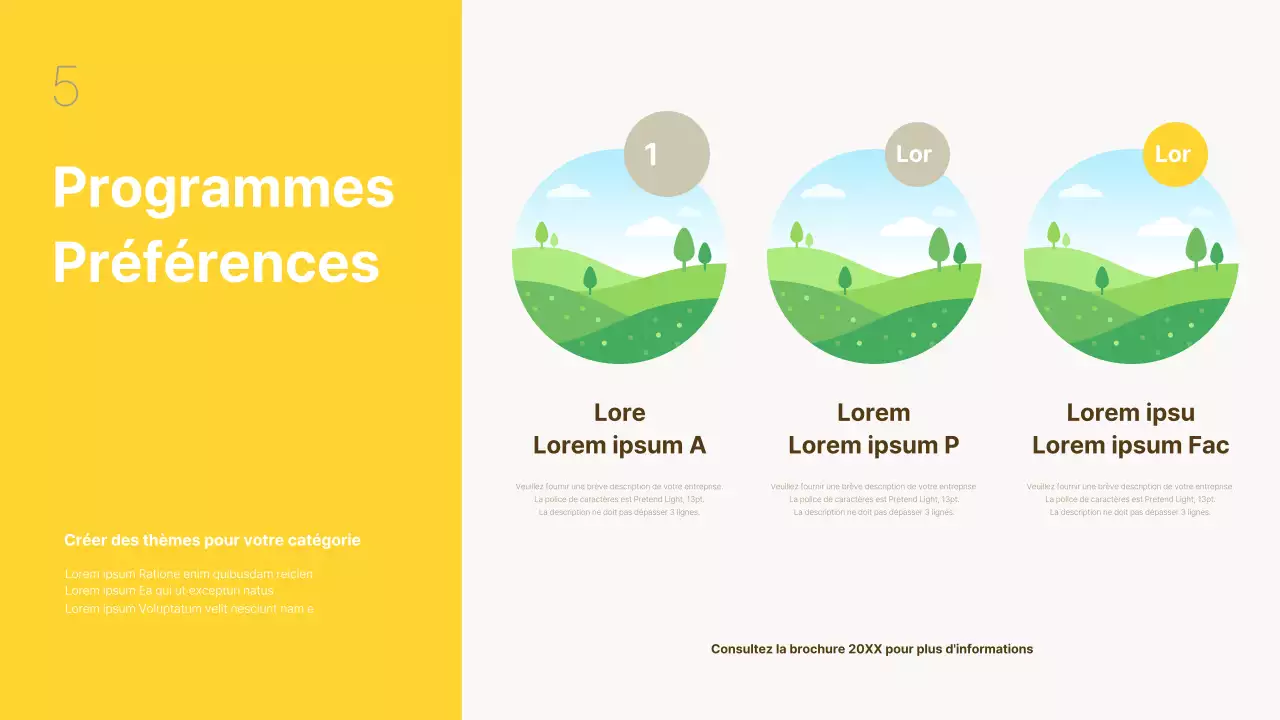 Un simple rapport de performance de fin d'année en jaune et beige