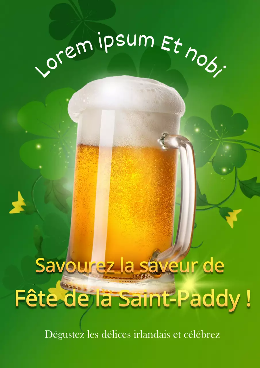 Promouvoir un événement vert autour de la bière à l'occasion de la Saint-Patrick