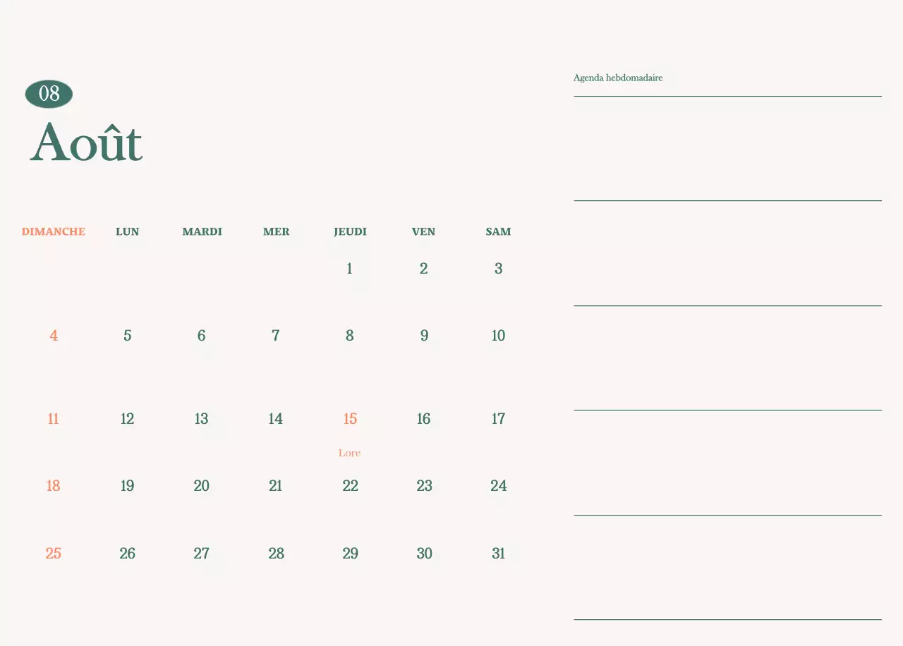 Calendrier des cafés avec recommandation de la boisson du mois